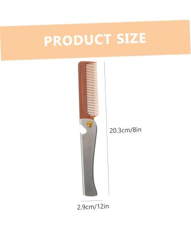 HONMEET Foldable Beard Brush Bottle Opener Beard Shaping Tools For Men Stylish Mens Beard - Buy Online on GoSupps.com