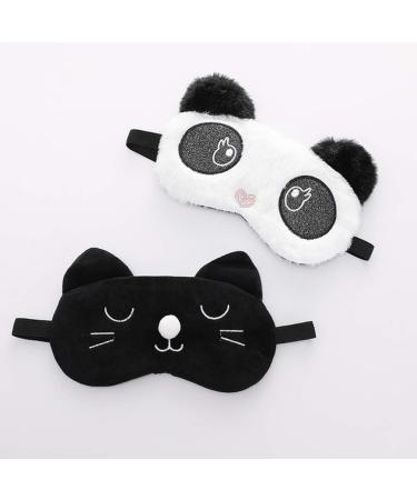 Buy Panda Kids Eye Mask - Comfortable Sleep Mask for Adults & Children | Black Eye Patch & Light Shading | International Shipping - Buy Online on GoSupps.com