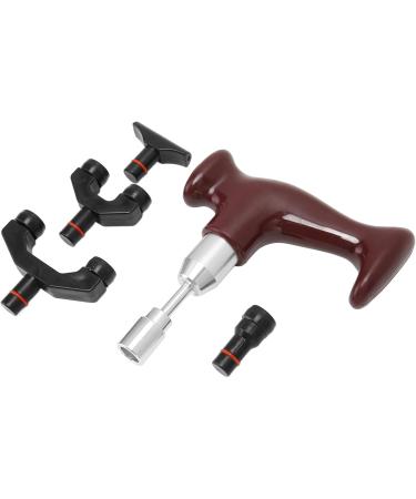 Ververt Touch T-Shape Therapeutic Hand Massager | Deep Tissue Muscle Massage Gun for Pain Relief & Acupressure - Ideal for Physiotherapy - Buy Online on GoSupps.com