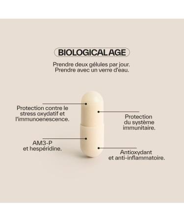 NDL Pro-Health Biological Age - Dietary Supplement with I AM3 and Zinc Helps Protect Cells from Oxidative Stress Anti-Aging 60 Capsules - Buy Online on GoSupps.com