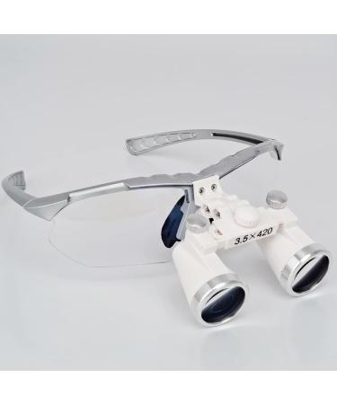Buy Ultra-Light 3.5x Dental Magnifying Glass - Gray Optical Binoculars for Surgical Use | International Shipping Available - Buy Online on GoSupps.com