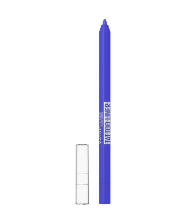 Maybelline New York - Tattoo Effect Eye Gel Pencil - Waterproof & 36h Hold - Tattoo Liner - Shade: Galactic Cobalt