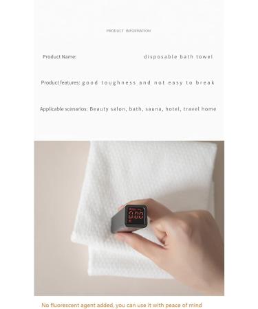 Haoyf Large Disposable Bath Towels - 60cm x 120cm - White Towels for Beauty Salons - 25 Tablets - International Shipping Available - Buy Online on GoSupps.com