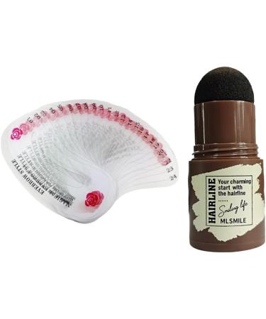 miduoidn Eyebrow Stamp Stencil Kit Waterproof Brow Powder Definer Makeup Tools Hair Root Cover Up Styling Conceal Stick Stencils Grey Black - Buy Online on GoSupps.com