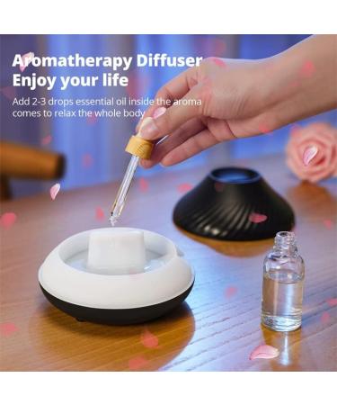 Marzius Flame Aroma Diffuser & Humidifier | 7 Color Night Light | Essential Oil Diffuser for Home Bedroom Yoga Office | Waterless Auto-Power-Off (White) - Buy Online on GoSupps.com