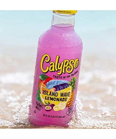 Calypso Island Wave Lemonade 16 Fl Oz (Pack of 12) | Real Fruit & Natural Flavors - Buy Online on GoSupps.com