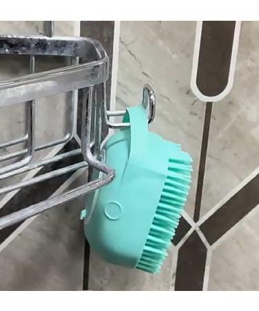 Silicone Massage Bath Brush - Blue | Exfoliating Body Scrubber - Buy Online on GoSupps.com