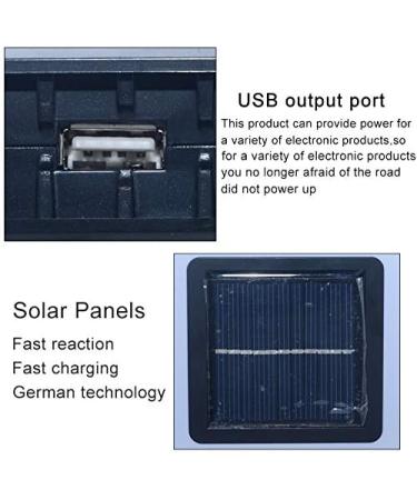 Square Solar Portable Lamps USB Mobile Phone Charger Handy Light 2 Modes Emergency Solar LED Lights Outdoor Camping Hiking Lamp - Buy Online on GoSupps.com