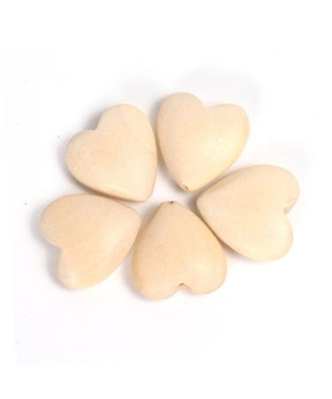 Ibasenice 200 PTH Log Color Peach Herz Unfinished Heart Pearls - Valentine s Day Heart Decorations & Wooden Child Accessories - Buy Online on GoSupps.com