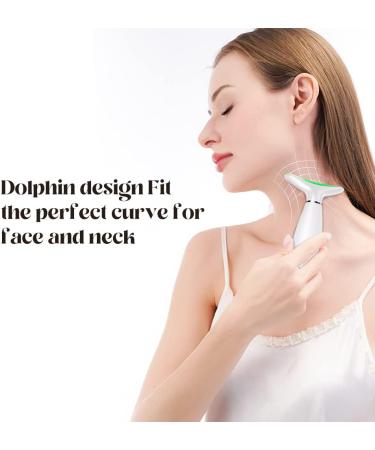 YUNRUO Anti Wrinkles Face Neck Massager - 3-in-1 Portable Device for Skin Care, Fine Lines, and Sagging Skin - White - Buy Online on GoSupps.com