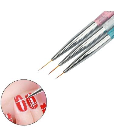 Nail Art Brush Pen 3 Size Nail Art Pen Set Designer/Makeup Artist Manicure Tool - Buy Online on GoSupps.com