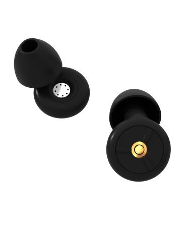 Ear Plugs for Sleeping Noise Cancelling Soft Silicone Reusable Hearing Protection Earplugs for Sleep Concerts Swimming Work - 1 Pair - 35dB Noise Reduction Black