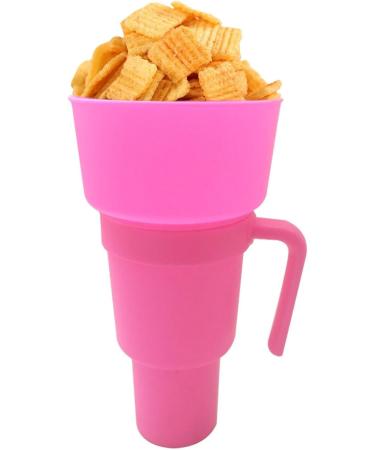 Stadium Snack Cup - Bucket Juice Drink Cup | Snack Containers for and Beverage for Travel Park Home Cinema or Movie Center Riastvy Pink - Buy Online on GoSupps.com