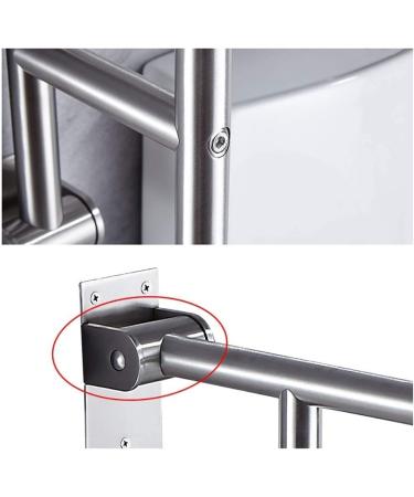 Bathroom Grab Bar Safety Support Rail 24-Inch Shower Grab Bar Brushed Nickel Safety Support Handrail for Bathroom Sturdy Base Fol - Buy Online on GoSupps.com