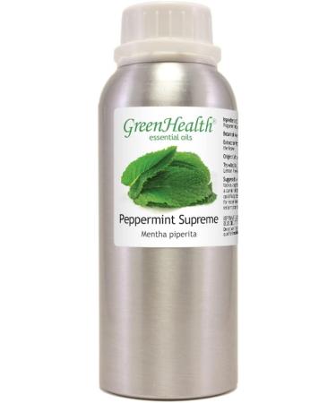 Peppermint Essential Oil 100% Pure Mentha Piperita GreenHealth 8 fl oz (237 ml) Aluminum Bottle with Plug Cap Aromatherapy, Diffusers, DIY, Candles, Fresh Home Scent Peppermint 8 Fl Oz (Pack of 1) - Buy Online on GoSupps.com