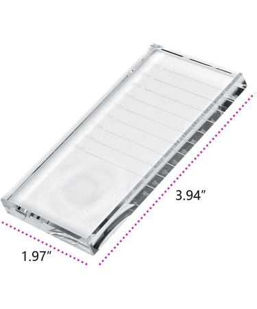 SUIOPPYUW Lash Tile Rectangle Multifunctional Eyelashes Tools Simple Eyewinkers Trays Eyelash Glue Holder for Adhesives Holders - Buy Online on GoSupps.com