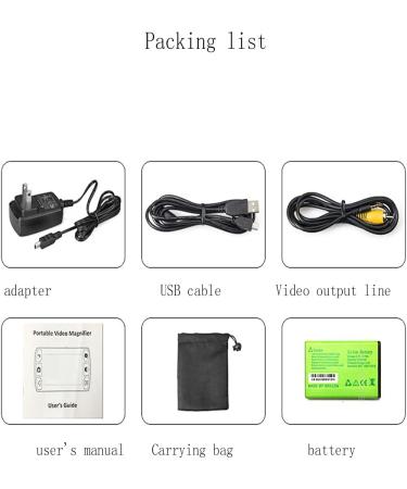 Portable Digital Magnifier 4.3 Inch Portable Digital Magnifier Handheld Low Vision Digital Magnifier 6X-16X Times Zoom Electronic Reading Aid for Elderly Visually Impaired People to Read - Buy Online on GoSupps.com