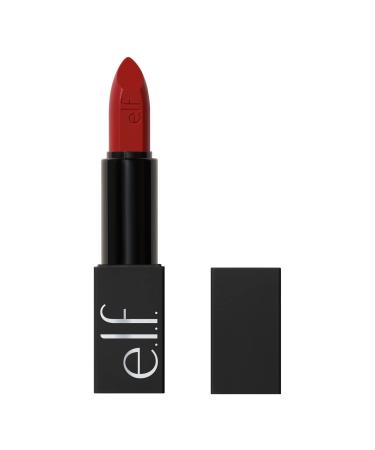 e.l.f. O Face Satin Lipstick  Richly Pigmented  Nourishing & Long-Lasting Creamy Lipstick  Infused With Jojoba  Vegan & Cruelty-Free  Spicy - Buy Online on GoSupps.com