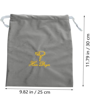 HAPINARY Travel Drawstring Bag Hair Tool Travel Bag Grey Fabric Bag for Hair Dryer - Buy Online on GoSupps.com