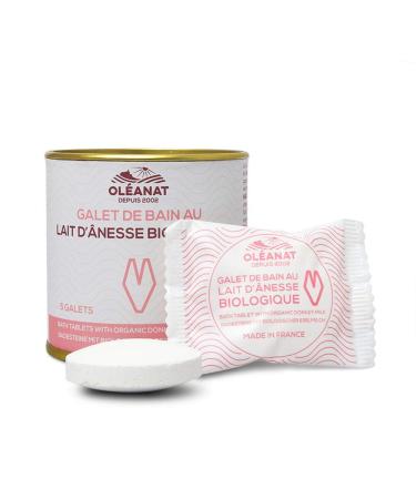 Oleanat Bath Tablets with Organic Donkey Milk - 5 Tablets