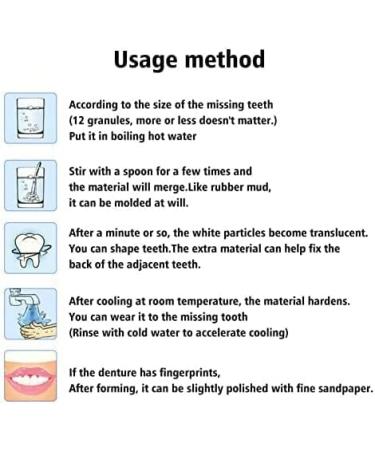 New Tooth Repair Granules - Temporary Tooth Repair Kit for Missing & Broken Teeth | 30ml Filling Fix for Dentures & Fake Teeth - Buy Online on GoSupps.com