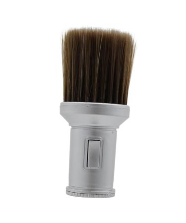 Ipetboom Body Powder Brush Bronzer Brush for Face Retractable Soft Bristle Hair Brush Large Powder Brush Professional Shaving Brush Powder Dispenser Broken Duster Man Major Shampoo Plastic 13.5x6cm Silver