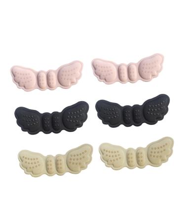 NOLITOY 3 Pairs Pads Feet Cushions for Shoes Women Heel Cushion Plantillas para De Mujer Shoe Inserts Women Sanitary Napkin Bag Feet Pads for Shoes Heel Patch Jaw Trainer Sponge 4d