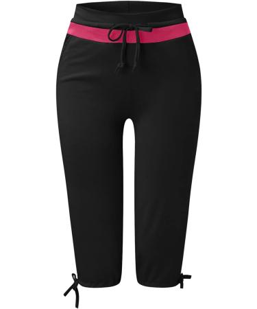 Women Comfy Gym Sports Joggers Sweatpants Harem Elasticated Trouser Causal Running Fitness Workout Lounge Pants Jogging Tracksuit Bottoms Loungwear 1847-djufh-a-black L - Buy Online on GoSupps.com