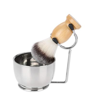 Premium Shaving Brush Set with Bowl & Stand | Stainless Steel Shaving Tools for Men | Beard Care Essentials - Buy Online on GoSupps.com