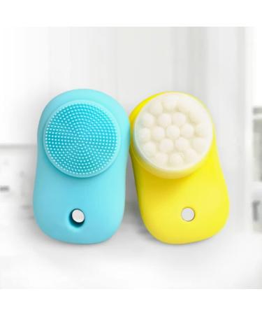 FRCOLOR Facial Cleansing Brush Set - 2pcs Double Sided Pore Cleansing Tools for Deep Clean Portable Face Wash Brushes - Buy Online on GoSupps.com
