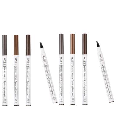 Beavorty Brow Pencil 8 pcs eyebrow pen eyebrow makeup eyebrow pencil liquid Miss eyebrow 1 count (Pack of 1) As Shownx2pcs