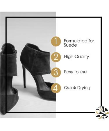 Suede Cleaner for Shoes | Deep Cleans Dress Shoes, Boots, and More | Quick Drying Natural Formula | 125ml - Buy Online on GoSupps.com