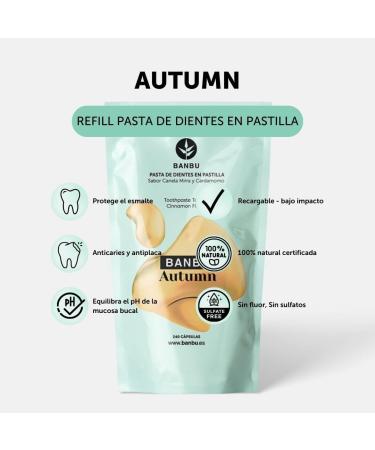  BANBU Autumn Toothpaste Lozenges | Cinnamon Myrrh and Cardamom Flavor | 240 Lozenges | Natural | BANBU - Buy Online on GoSupps.com