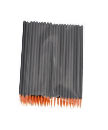 Housoutil 100pcs for Refined Practical Artificial Fiber Face Brush Eyeliner 9x6.5cm Black
