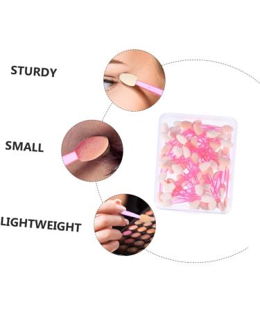 WOONEKY 50pcs Double Ended Eyeshadow Brush Eyeshadow Kit Eye Primer Brush Eye Makeup Brush Pink Emulsion - Buy Online on GoSupps.com
