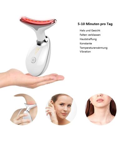 Buy Electrical Massage Device | Red Light Therapy for Face & Neck | EMS Wrinkle Reduction Device - Buy Online on GoSupps.com