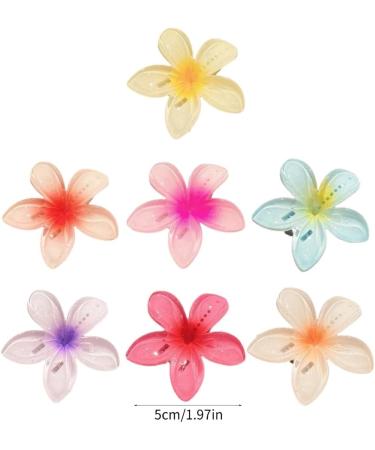 hgnxa Girl Flower Plumeria Hair Clip Sweet Handmade Cute Hair Duckbill Clip Headwear Hair Headwear for Women Girl Combination - Buy Online on GoSupps.com