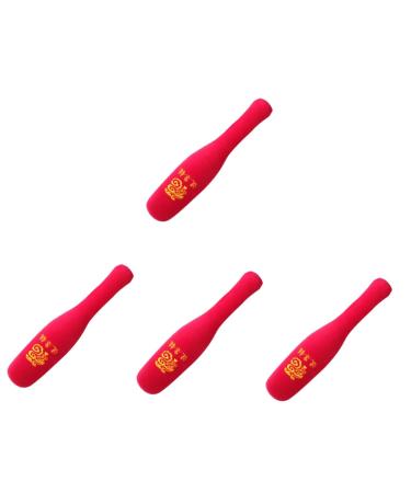 Healeved 4 piece Massagehammer Hand massage tab for the woman vibrating wand for your pleasure massage tab for the back massage PU foam sandboard meridian redx4stk 33.5x7.1cMx4pcs