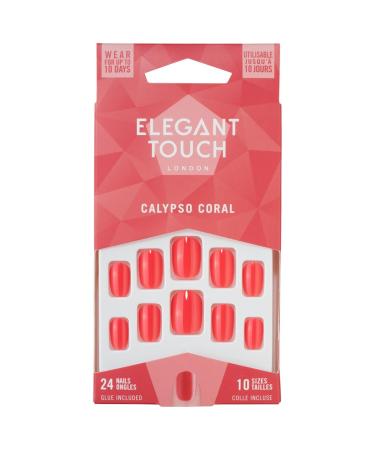 Elegant Touch Core Colour Calypso Coral Calypso Coral 24 Count (Pack of 1)