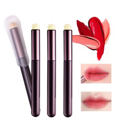 Lip Brush Lip Smudge Brush With Cap Lip Makeup Brush Multi-purpose Makeup Blending Brush for Home and Travel