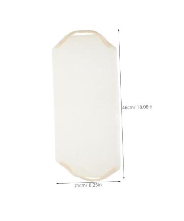 FRCOLOR 4pcs Back Rub Bath Towel - Exfoliating Back Scrubber Set for Long Body Scrub & Shower - Soft Nylon Bath Sponges - 46x21cm - Beige - Buy Online on GoSupps.com