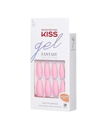 KISS Gel Fantasy Press-On Sculpted Gel Nails - Beautiful Moment Pink High Arch Kit - Buy Online on GoSupps.com
