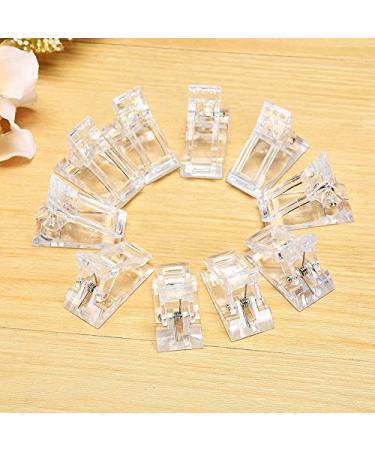 Yicare 10 PCS Crystal Nail Fastening Clips - Transparent Gel Nail Tools for Quick Nail Art Construction - Buy Online on GoSupps.com