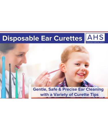 AHS American Hospital Supply Ear Curettes | Ear Wax Removal Tool (Pink - 3 mm - Round Tip) - Buy Online on GoSupps.com