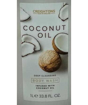 Coconut Oil Body Wash 33.8 Fl Oz - Deep Cleansing & Nourishing | Infused with Coconut Oil (1L) - International Shipping Available - Buy Online on GoSupps.com