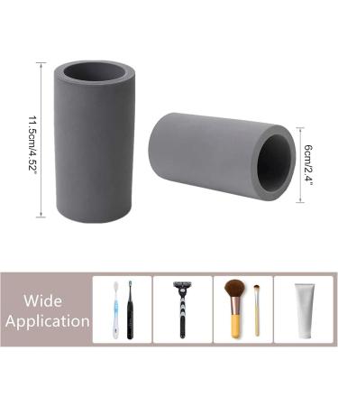 Organic Bamboo Toothbrush Holder & Bathroom Organizer Set | Eco-Friendly Toothpaste Makeup Brushes Razors | Travel-Friendly Design - Buy Online on GoSupps.com