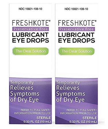 FRESHKOTE Preservative Free (PF) Lubricant Eye Drops (Pack of 2)