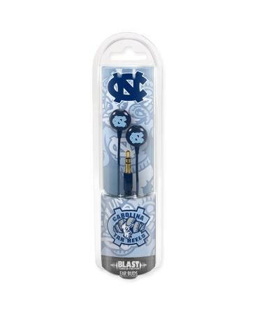 NCAA North Carolina Tar Heels Blast Earbud Headphones