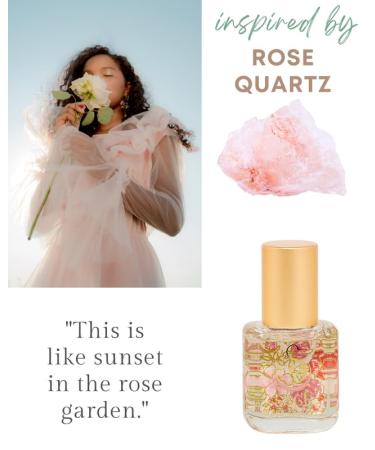 Rose Quartz Organic Perfume Oil Extract Roll-On by Sage- 1/4 oz Vegan & Cruelty-Free Floral Scent Rose Damask Honeysuckle Jasmine Rose Quartz 1/4 Oz Extract Roll-On - Buy Online on GoSupps.com