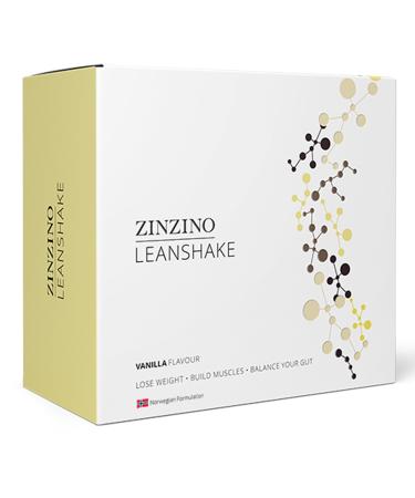 Zinzino LeanShake Vanilla - Whey Protein Powder for Healthy Body Balance Muscle Building & Gut Health - Lean Body Protein Shake - (16 x 30g)